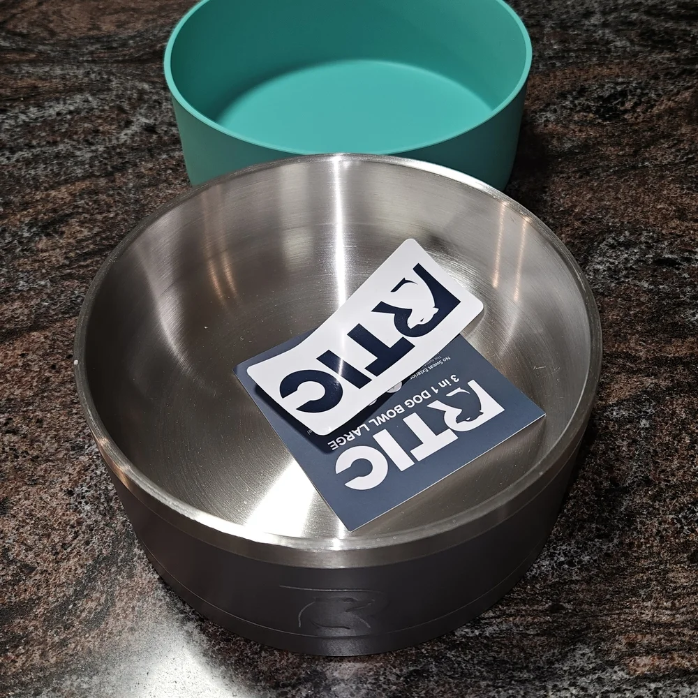 Ruffwear Gray Stainless Steel Dog Bowl